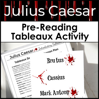 Preview of Julius Caesar Pre-Reading Tableaux Activity With Lesson Plan