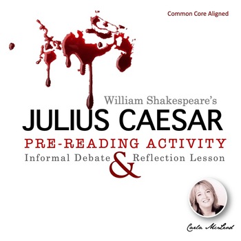 Preview of Julius Caesar - Shakespeare - Pre-Reading Informal Debate Activity CCSS Aligned