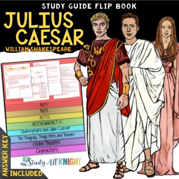 Julius Caesar Reading Literature Guide Flip Book by Danielle Knight