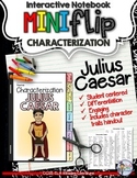 Julius Caesar: Interactive Notebook Characterization Mini Flip