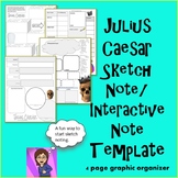 Julius Caesar Interactive Notes, Graphic Organizers, Sketch Notes