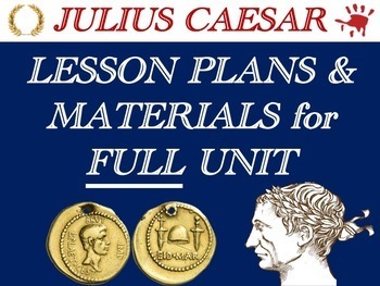 Preview of Julius Caesar Lesson Plans & Materials for Entire Unit (One Full Marking Period)