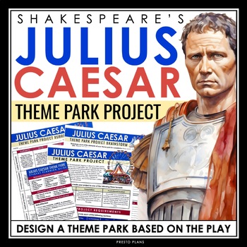 Preview of Julius Caesar Project - Create a Caesar Theme Park Based on Shakespeare's Play