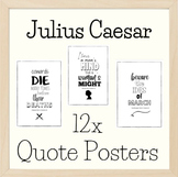 Julius Caesar QUOTE Posters & Postcards – Shakespeare