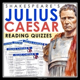 Julius Caesar Quizzes - Multiple Choice and Quote Quizzes 