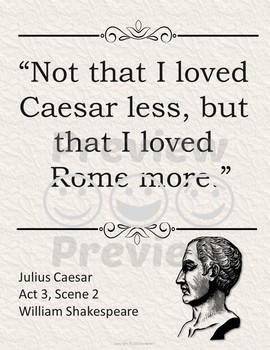 julius caesar quotes thing look bigger from a far