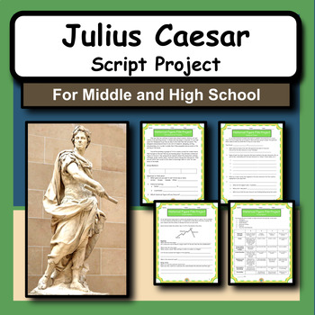 Preview of Julius Caesar Research Activity and Script Writing Project for ELA or History