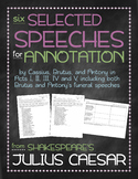 Julius Caesar: Selected speeches annotation bundle