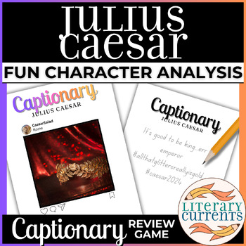 Preview of Julius Caesar | Shakespeare | Character Analysis Review Game | Captionary