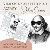 Julius Caesar Shakespearean Speed Read Activity