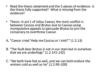 thesis for julius caesar