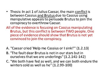 julius caesar thesis