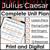 Julius Caesar Unit Plan 3.5 Weeks of Lesson Plans & Activi