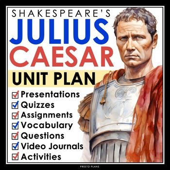 Preview of Julius Caesar Unit Plan -  Complete Drama Reading Unit for Shakespeare's Play