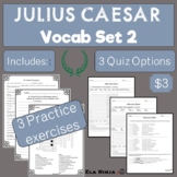 Julius Caesar Vocabulary Set 2: Words, Exercises, Quizzes
