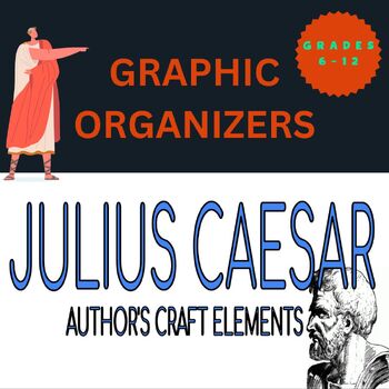 Preview of Julius Caesar by Shakespeare, Author's Craft Graphic Organizers 
