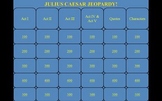 Julius Caesar by Shakespeare Jeopardy PowerPoint Game