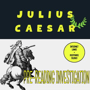 Preview of Julius Caesar by William Shakespeare, Pre-Reading Activity