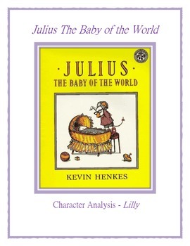 Preview of Julius The Baby of the World - Character Analysis DIGITAL & PRINTABLE