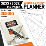 July 2022 - June 2023 Monthly and Daily planner, July to J