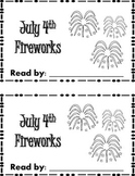 July 4th Fireworks Emergent Reader {FREEBIE}