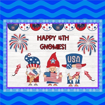 Gnomes happy Independence Day of America, from July 4th