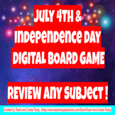 Summer Sale! 4th of July-Independence Day Virtual Board Game! FOR ANY SUBJECT!