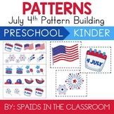 July 4th Repeating Patterns Activity for Pre School PreK K