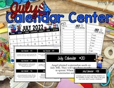 July Calendar Center Task Cards