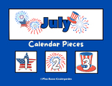 July Calendar Pattern Pieces