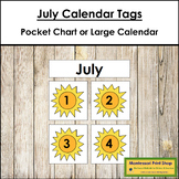 July Calendar Tags