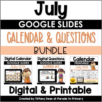 july calendar printable teaching resources teachers pay teachers