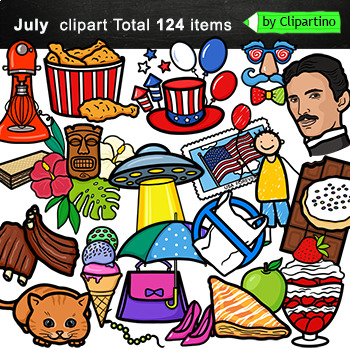 july month clipart