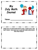 July Daily Math Journal