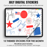 July Digital Stickers