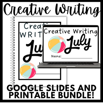 Preview of July Digital and Printable Creative Writing