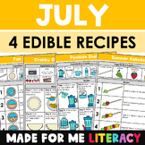 July Edible Recipes (4 Visual Recipes Included!)