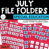 July File Folders for Special Education