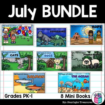 Preview of July Fun Bundle: July 4th, Ocean, Hopi Tribe, Dinosaurs, Cats, Dogs, & More!