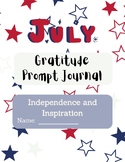 July Gratitude Prompt Journal
