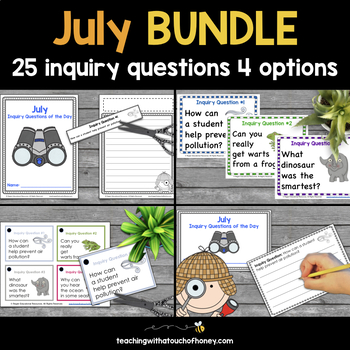 Preview of July Inquiry Question of the Day Bundle