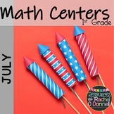 July Math Centers 4th of July Math First Grade