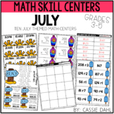 July Math Centers (Grades 3-5)