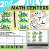 July Math Centers and Activities for 2nd Grade | Summer Math