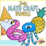 July Math Craft BUNDLE | July/Summer Bulletin Board Hallwa