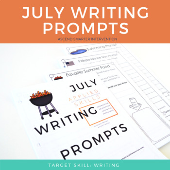 Preview of July Monthly Writing Prompts