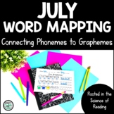 July Phoneme Grapheme Orthographic Word Mapping for Sound 