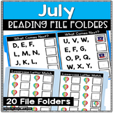 July Reading |  Literacy Summer File Folders ESY