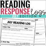 July Reading Response Log (Fiction and Nonfiction)