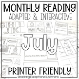 July Reading for Special Education